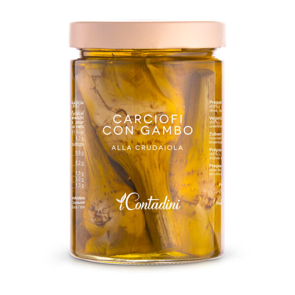 Carciofi con gambo crudaiola 520g