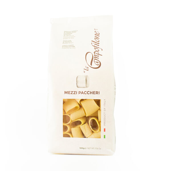 Mezzi Paccheri Campofilone pasta italiana