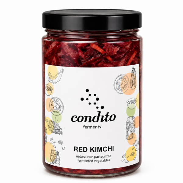 Red Kimchi "aged" lacto-fermented vegetables 350g