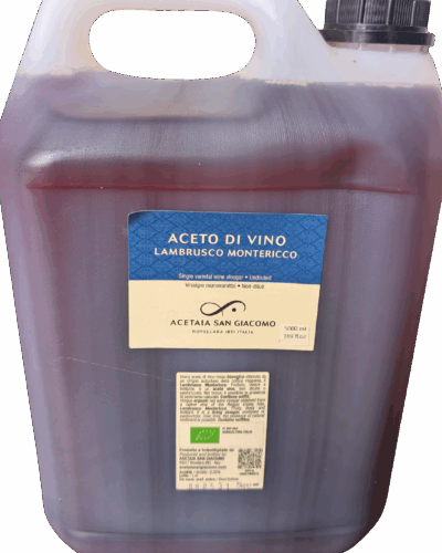 Aceto di Vino wine vinegar "Lambruso Montericco "5L canister