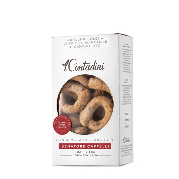 Sweet tarallini with wine, almonds and chocolate 250g