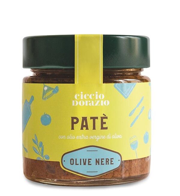 "Paté olive nere" Brotaufstrich aus schwarzen Oliven 210g