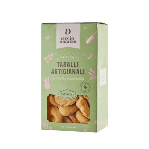 Taralli Caserecci - Homemade taralli according to Apulian tradition, 400 g